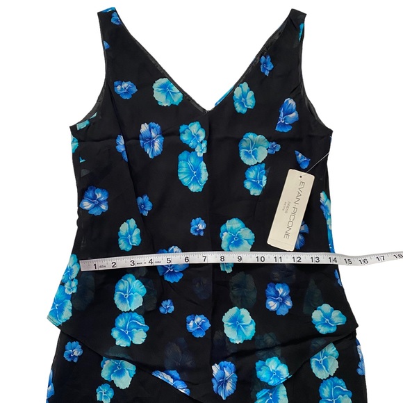 NWT Evan-Picone Floral Print V-Neck Sleeveless Dress Size 8 - Picture 6 of 14